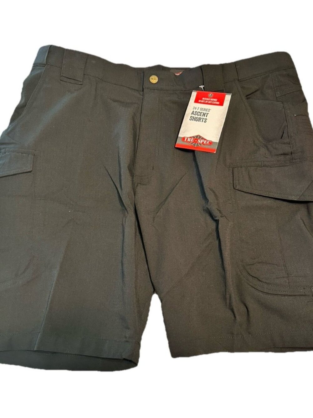 NWT TRU-SPEC 24/7 Series Ascent Shorts Mens 42 10” Black Cargo Tactical Rip-Stop